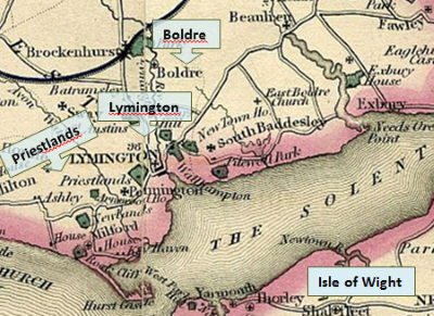 Priestlands map